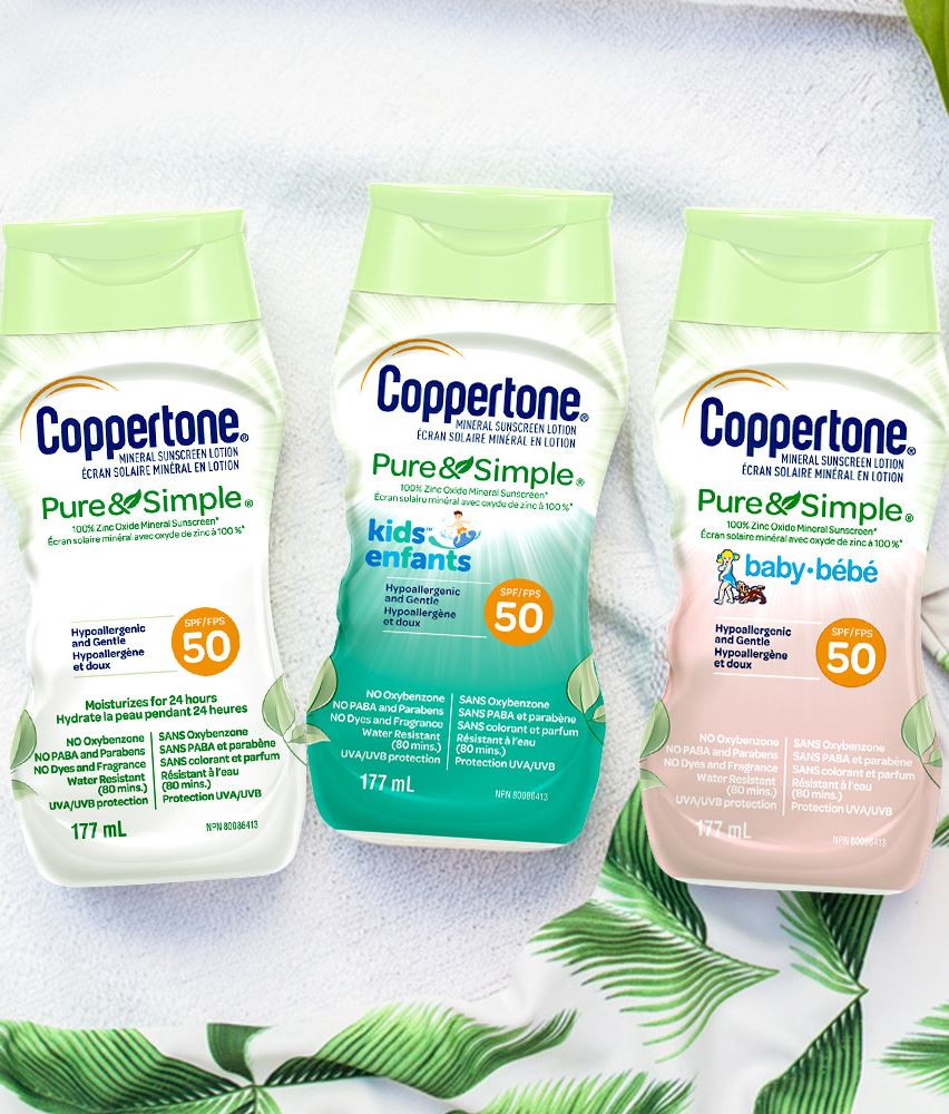 Pure & Simple — Coppertone Mineral Sunscreen