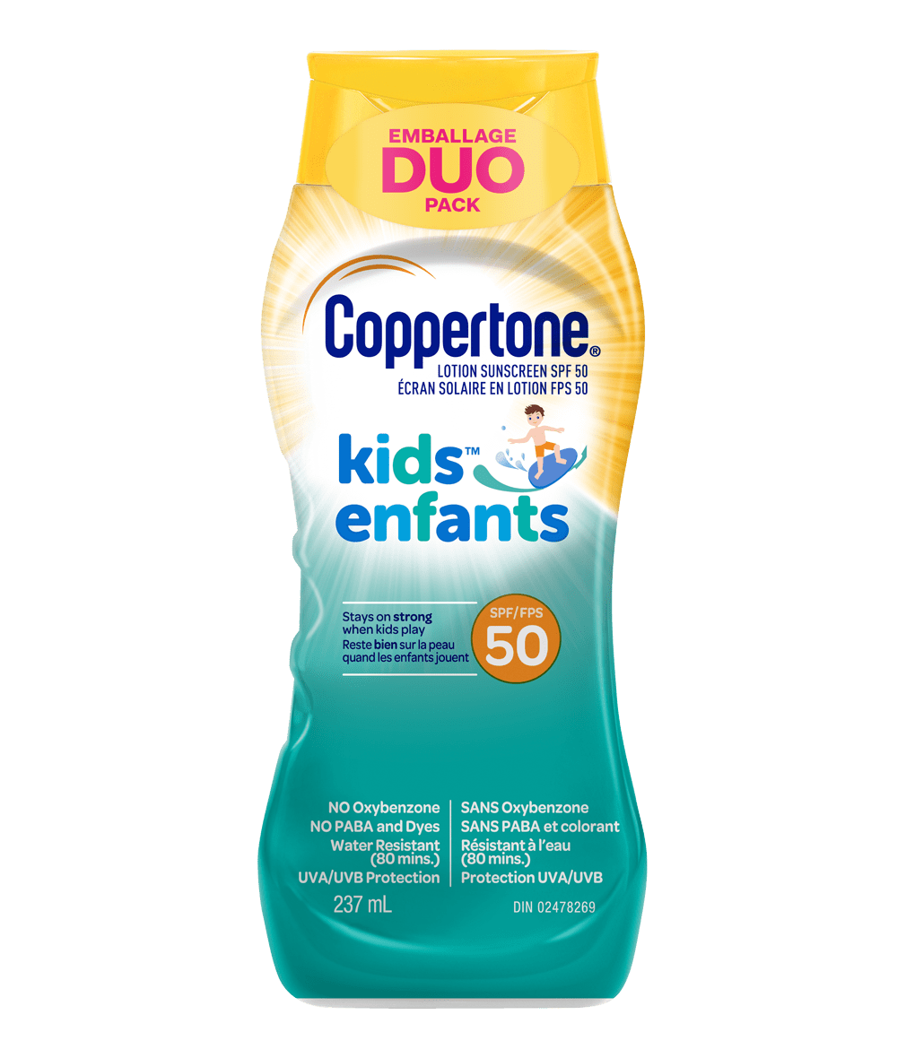 Coppertone® Écran solaire en lotion pour enfants FPS50, Duo