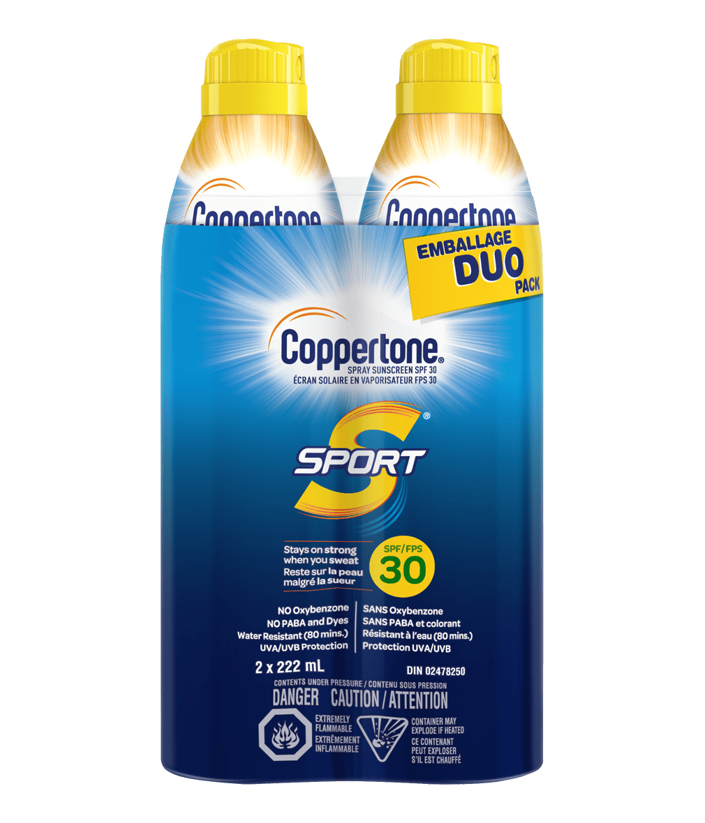 Coppertone SPORT® Sunscreen Continuous Spray SPF30 Duo Pack