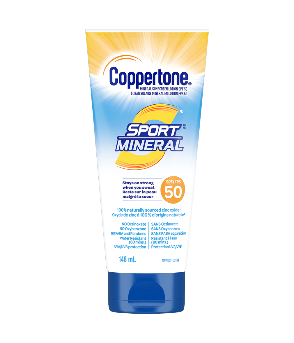 Coppertone® Sport Écran solaire minéral en lotion FPS 50