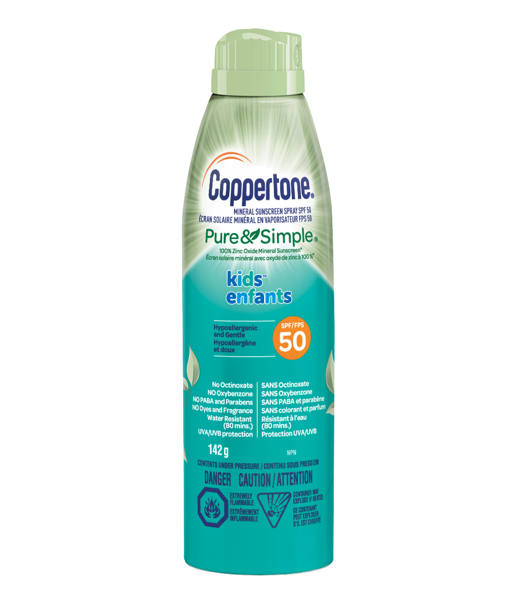 Coppertone® Mineral Sunscreen Spray Pure & Simple Kids SPF 50