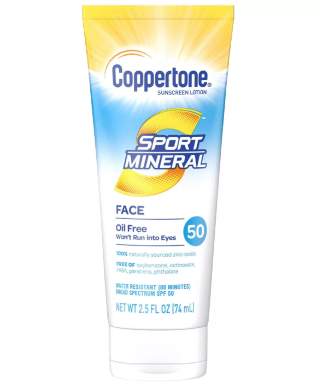Coppertone® Sport Face Mineral Lotion Sunscreen SPF50