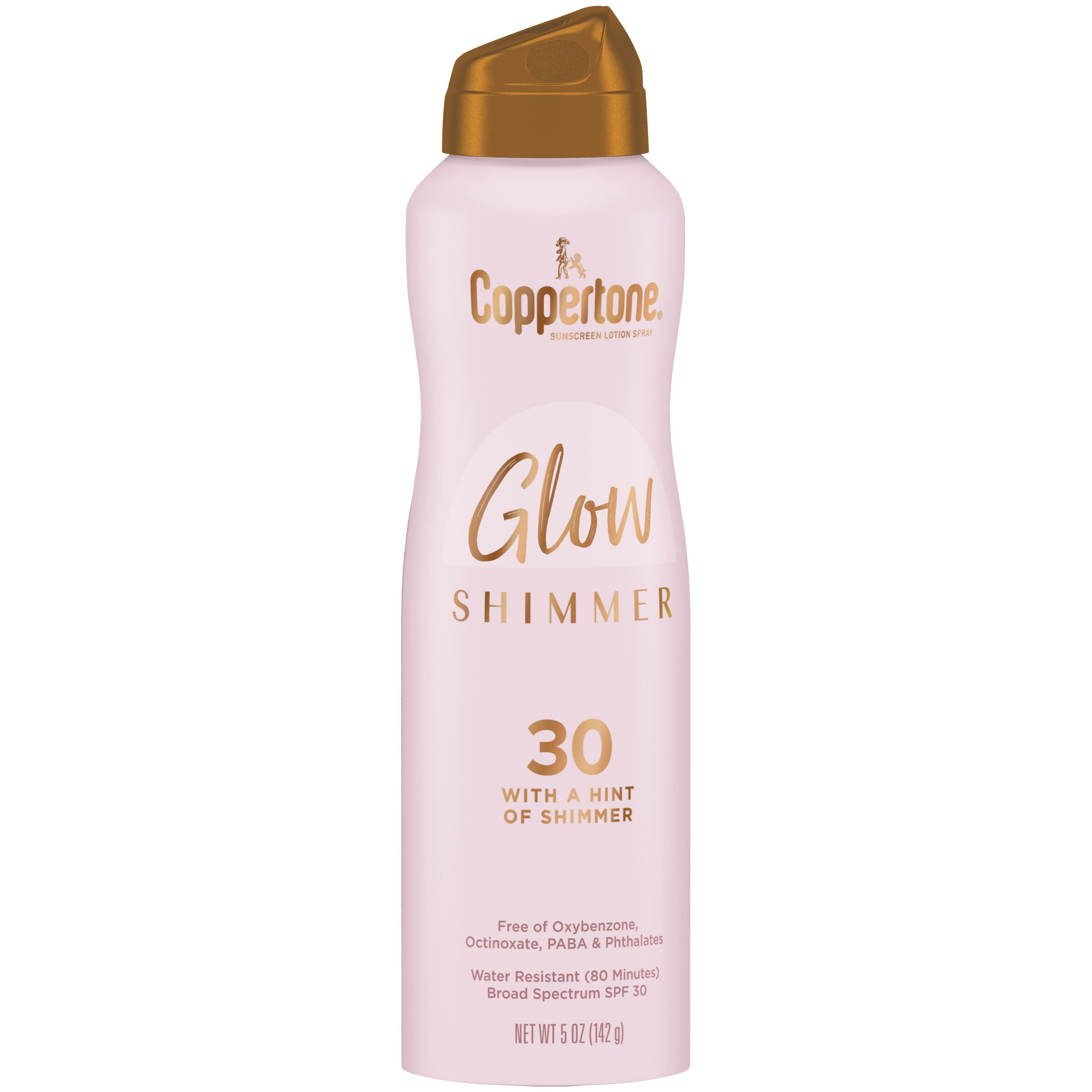 Coppertone Glow Shimmer SPF 30 Sunscreen Spray