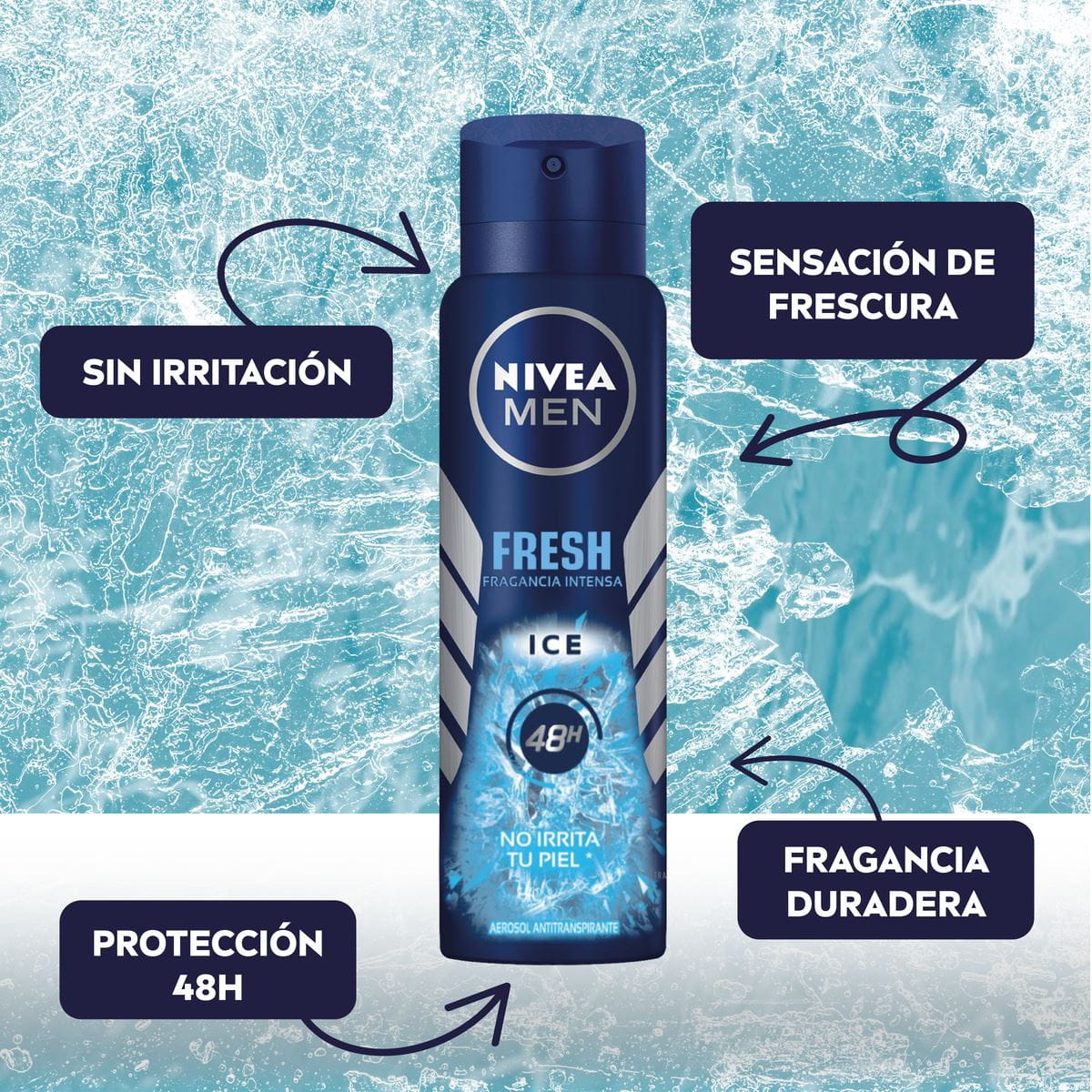 Antitranspirante NIVEA MEN Fresh Ice Spray