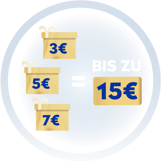 Step 1: Coupons herunterladen und bis zu 15 € sparen