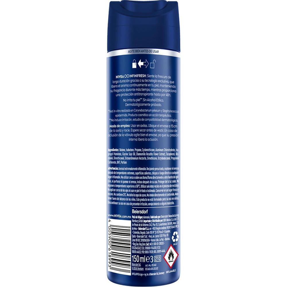 Spray Antitranspirante para Hombre Evoke ICE 150 ml