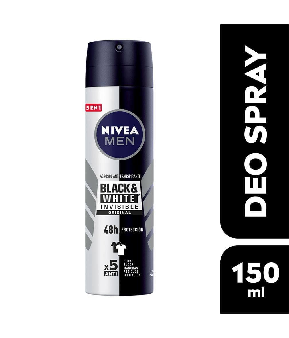 Desodorante Aerosol | 150 ML | Black & White Invisible
