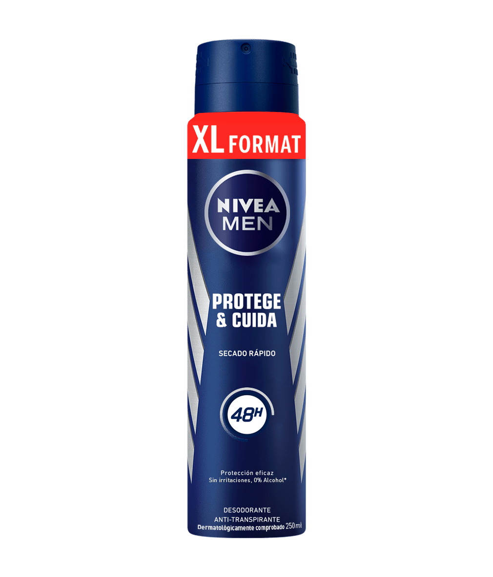 Protege & Cuida Spray Desodorante Antitranspirante 250 ml | NIVEA MEN