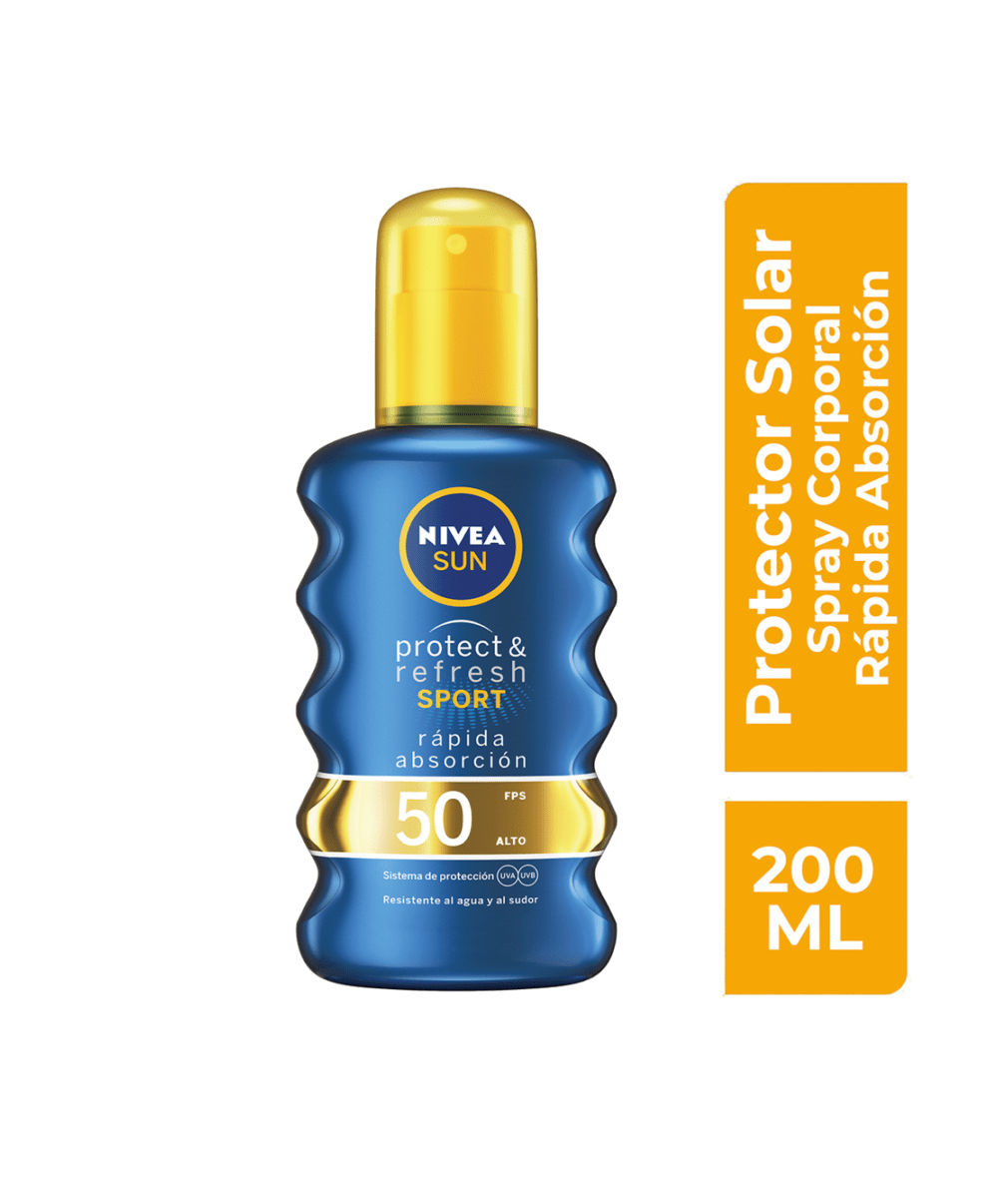 PROTECTOR SOLAR NIVEA® SUN PROTECT & REFRESH SPORT SPRAY FPS50+ 200ML