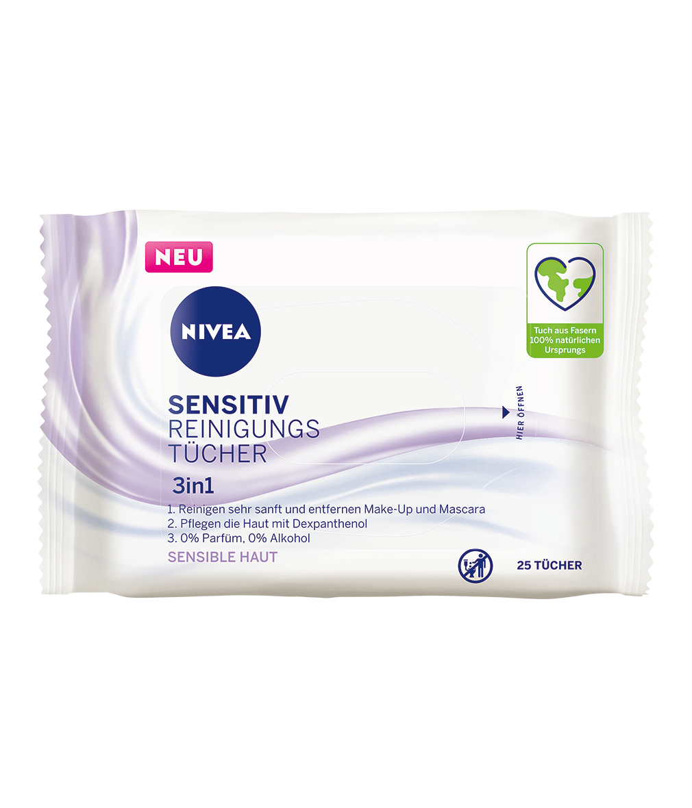 NIVEA 3in1 Sensitiv Reinigungstücher