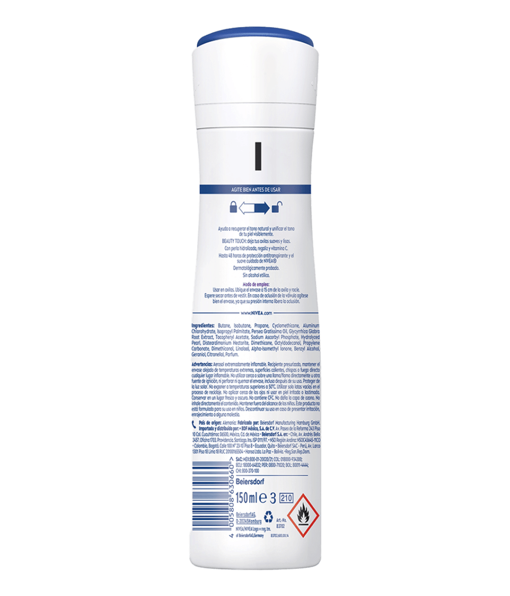 Antitranspirante Tono Natural Beauty Touch  en Spray 150 ml