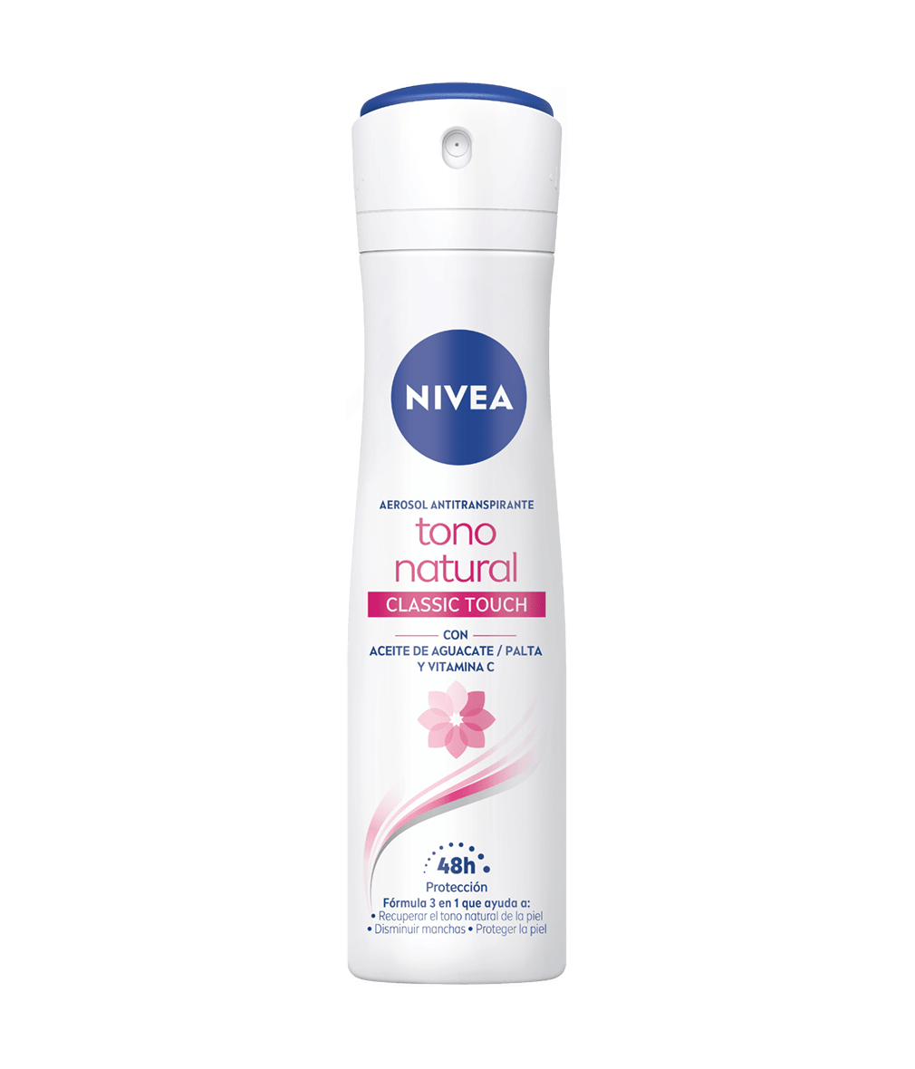 Aerosol Antitranspirante para Mujer Nivea Tono Natural Classic Touch 150ml