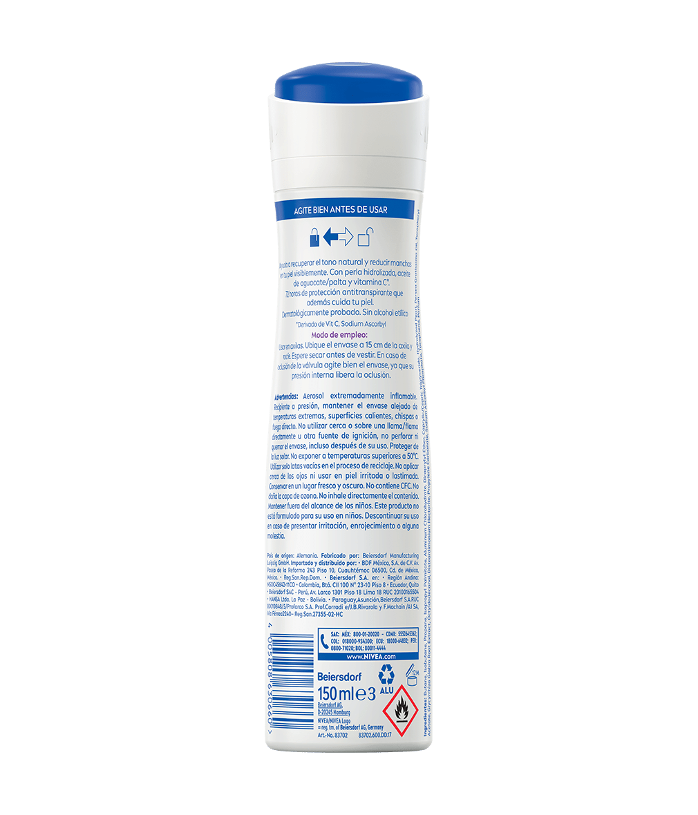 Aerosol Antitranspirante para Mujer Nivea Tono Natural Beauty Touch 150ml