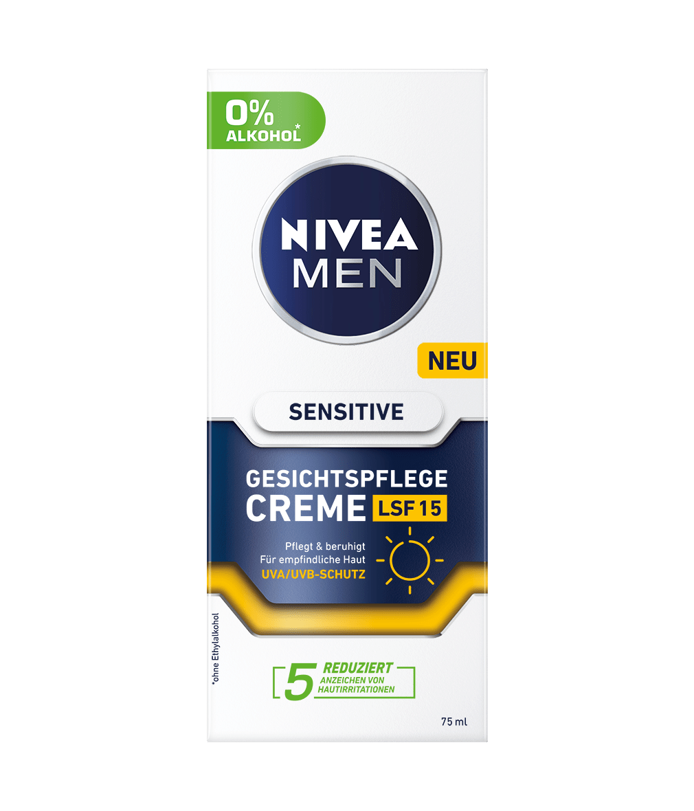 NIVEA MEN Sensitive Gesichtspflege Creme SPF 15_75ml
