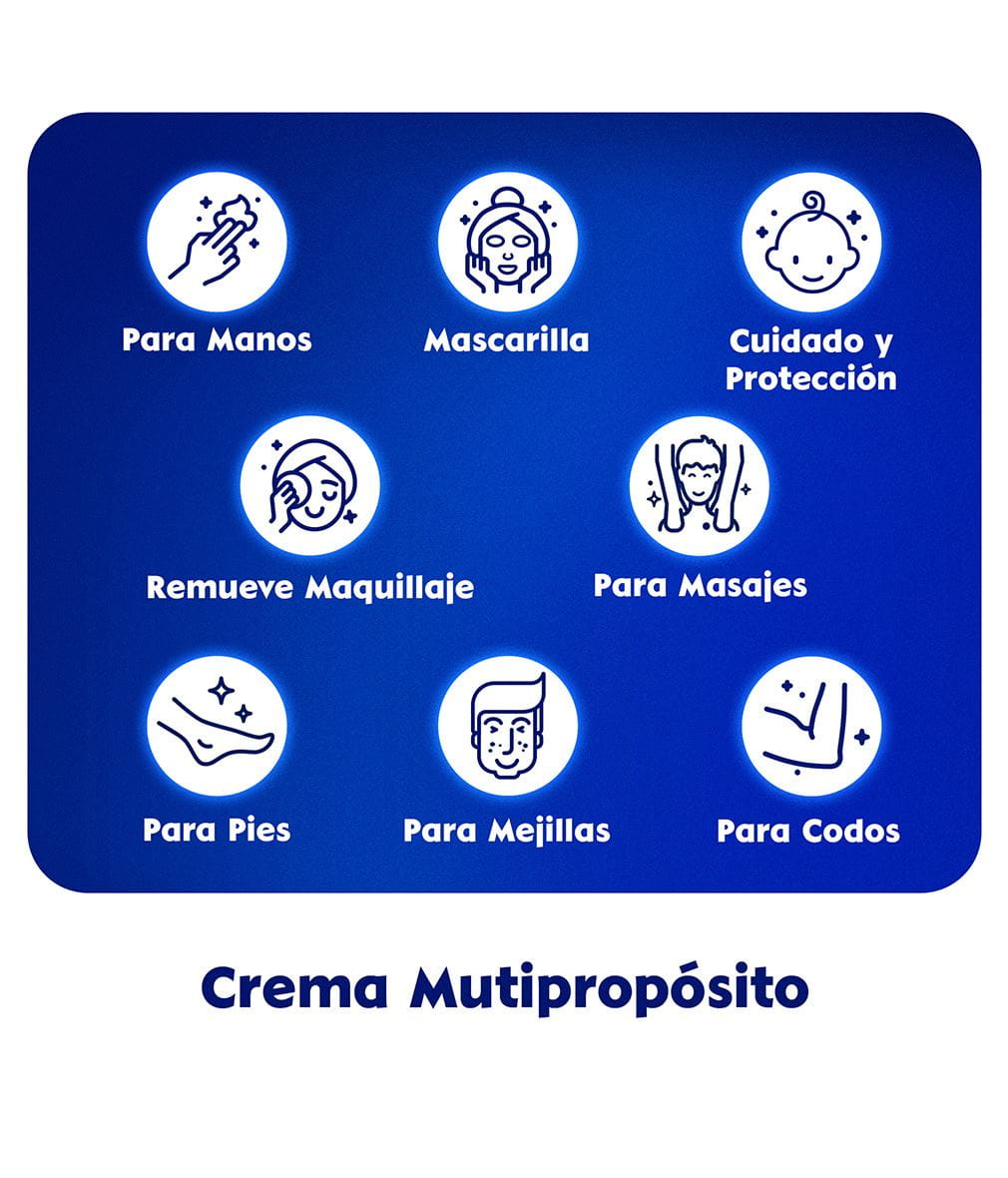 Crema humectante corporal NIVEA Creme para cuerpo, rostro y manos 100ml