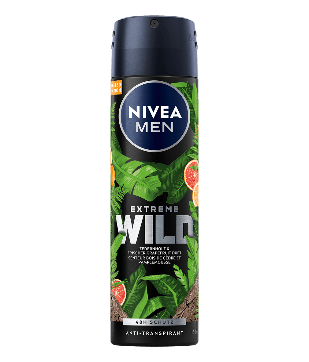 NIVEA MEN DEO Spray Extreme Wild Zedernholz 150 ml
