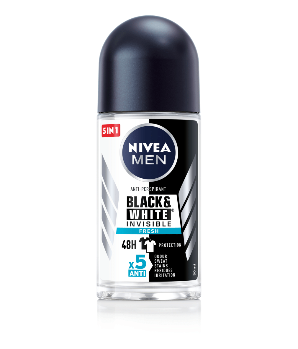 Nivea Deo Roll On Black & White Invisible Silky Smooth 48H 2 x 50ml