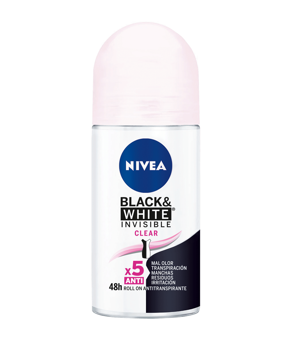 Desodorante Black & White Invisible Clear Roll On