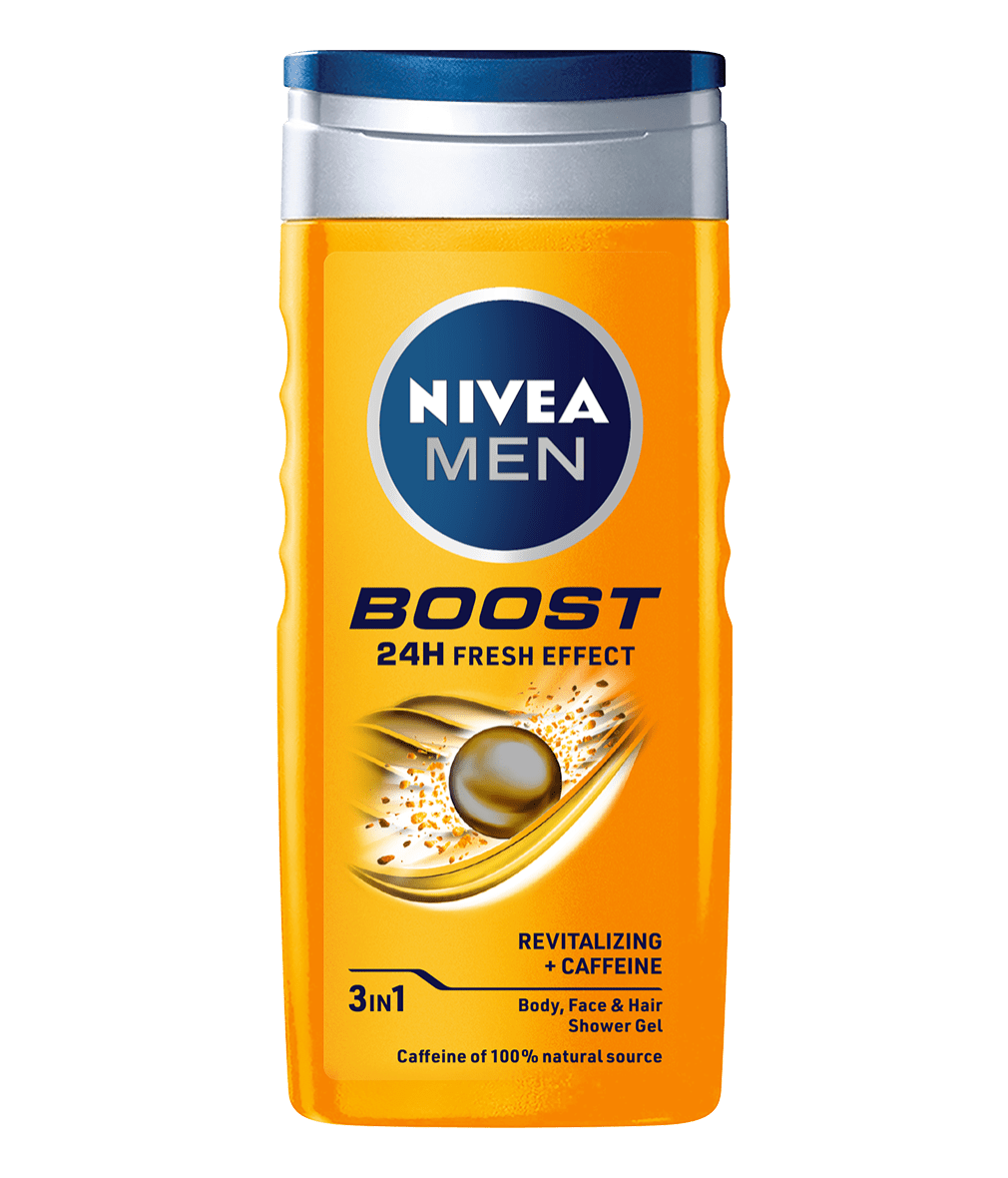 92839 Nivea Men Boost shower gel 250ml clean packshot