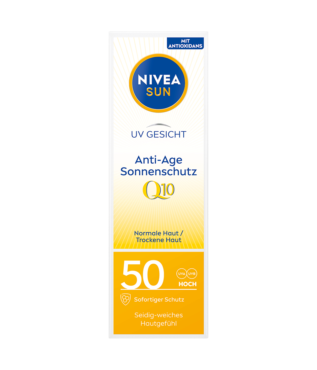 NIVEA SUN UV Gesicht Q10 Anti Age Sonnenschutz LSF 50 50 ml