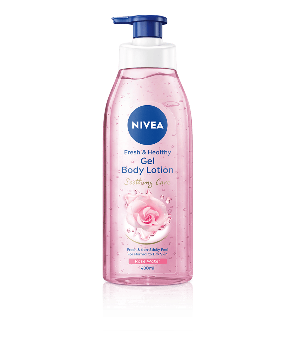 NIVEA Gel Body Lotion Pump Rose Water 400ml