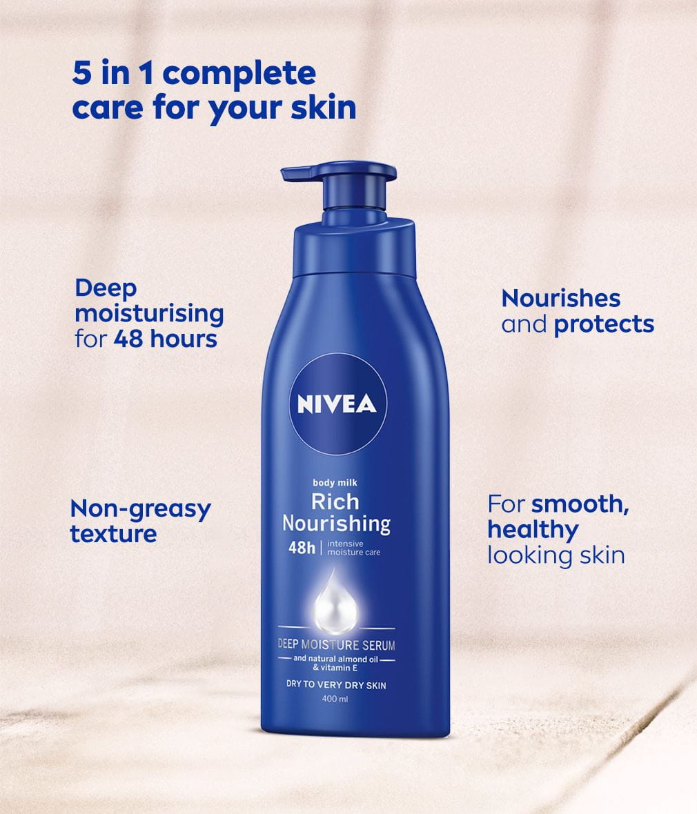 NIVEA Body Lotion - Body Lotion Nourishing for Dry Skin