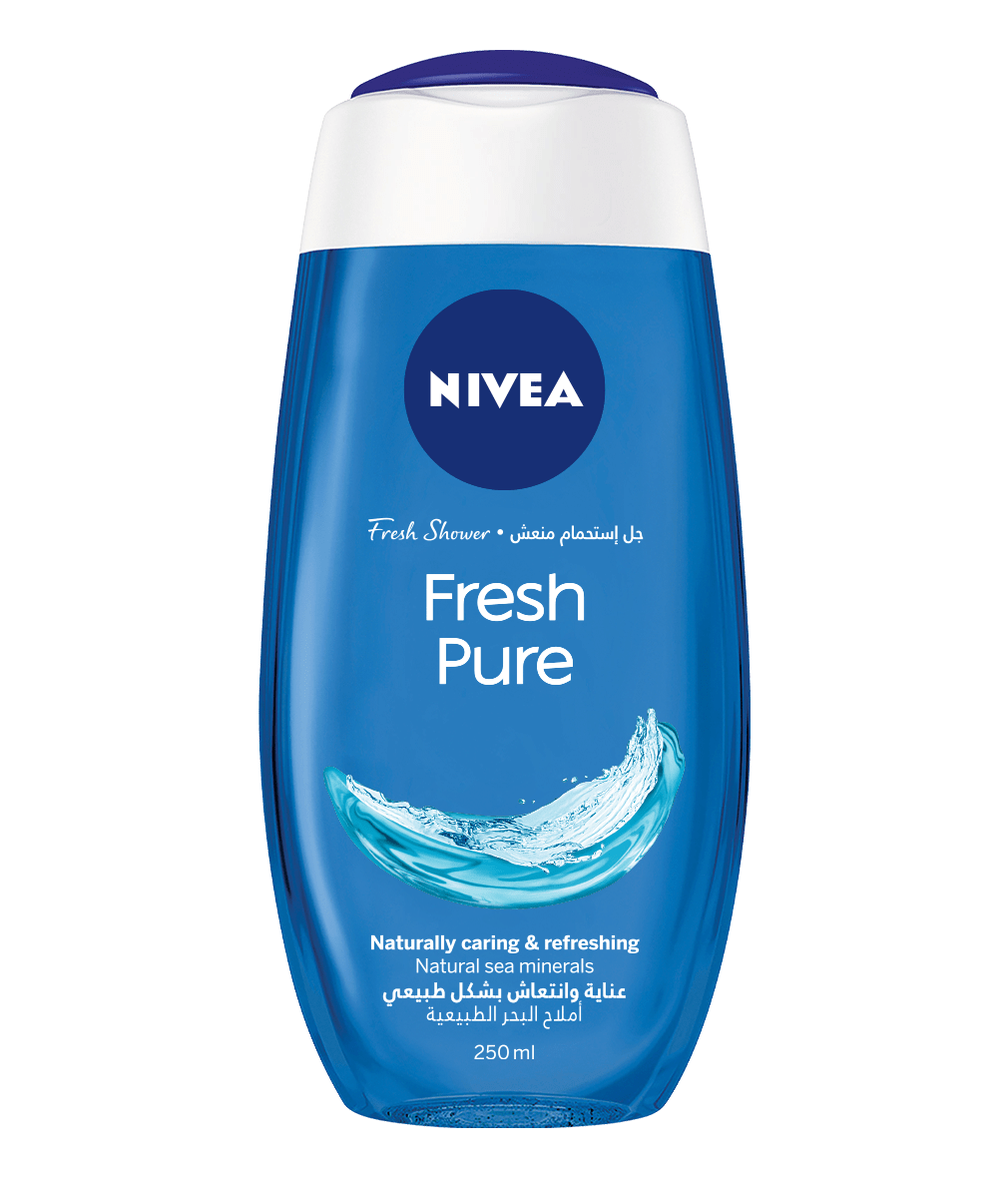 83629 Nivea Fresh Pure shower gel 250ml clean packshot bi-lingual