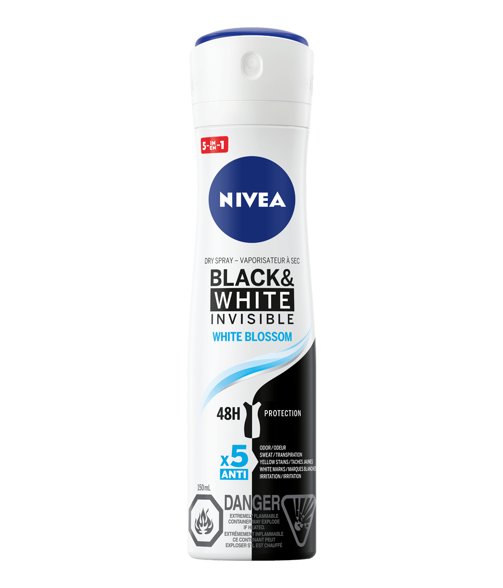 Black & White Invisible White Blossom Dry Spray