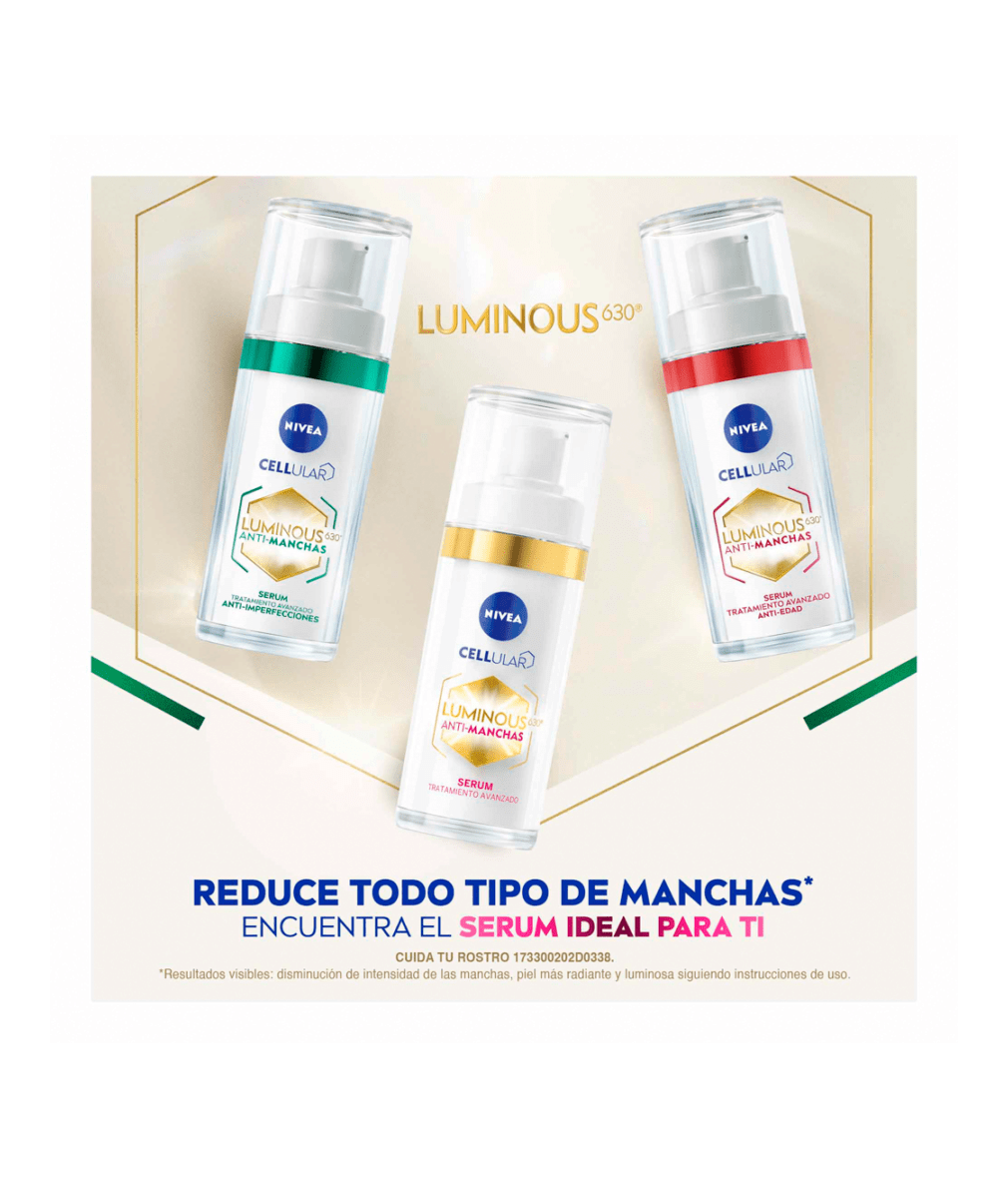 NIVEA CELLULAR LUMINOUS 630 ANTI-MANCHAS SERUM TRATAMIENTO AVANZADO ANTI-IMPERFECCIONES