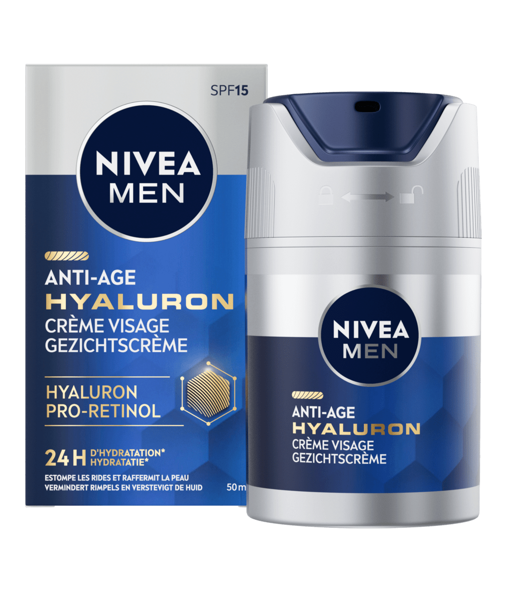 Crème Visage Anti-âge Homme Active Age Hyaluron - NIVEA