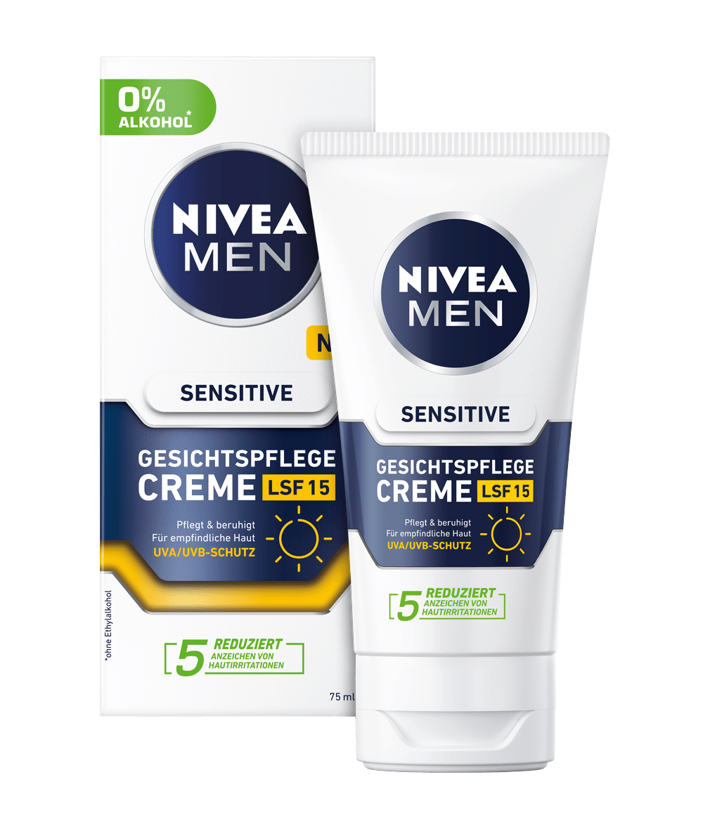 NIVEA MEN Sensitive Gesichtspflege Creme SPF 15_75ml