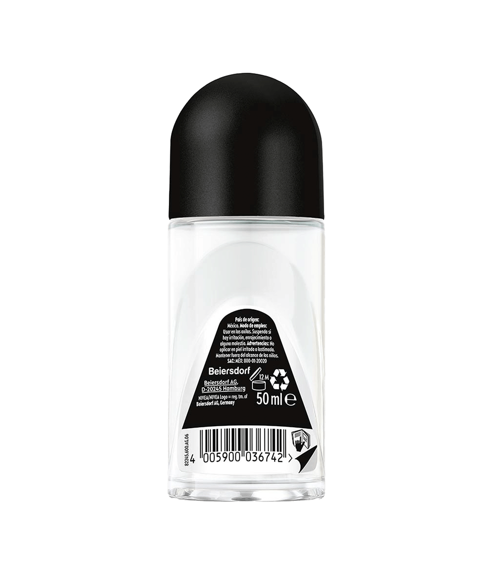 Antitranspirante Black & White Invisible Roll-On 50 ml