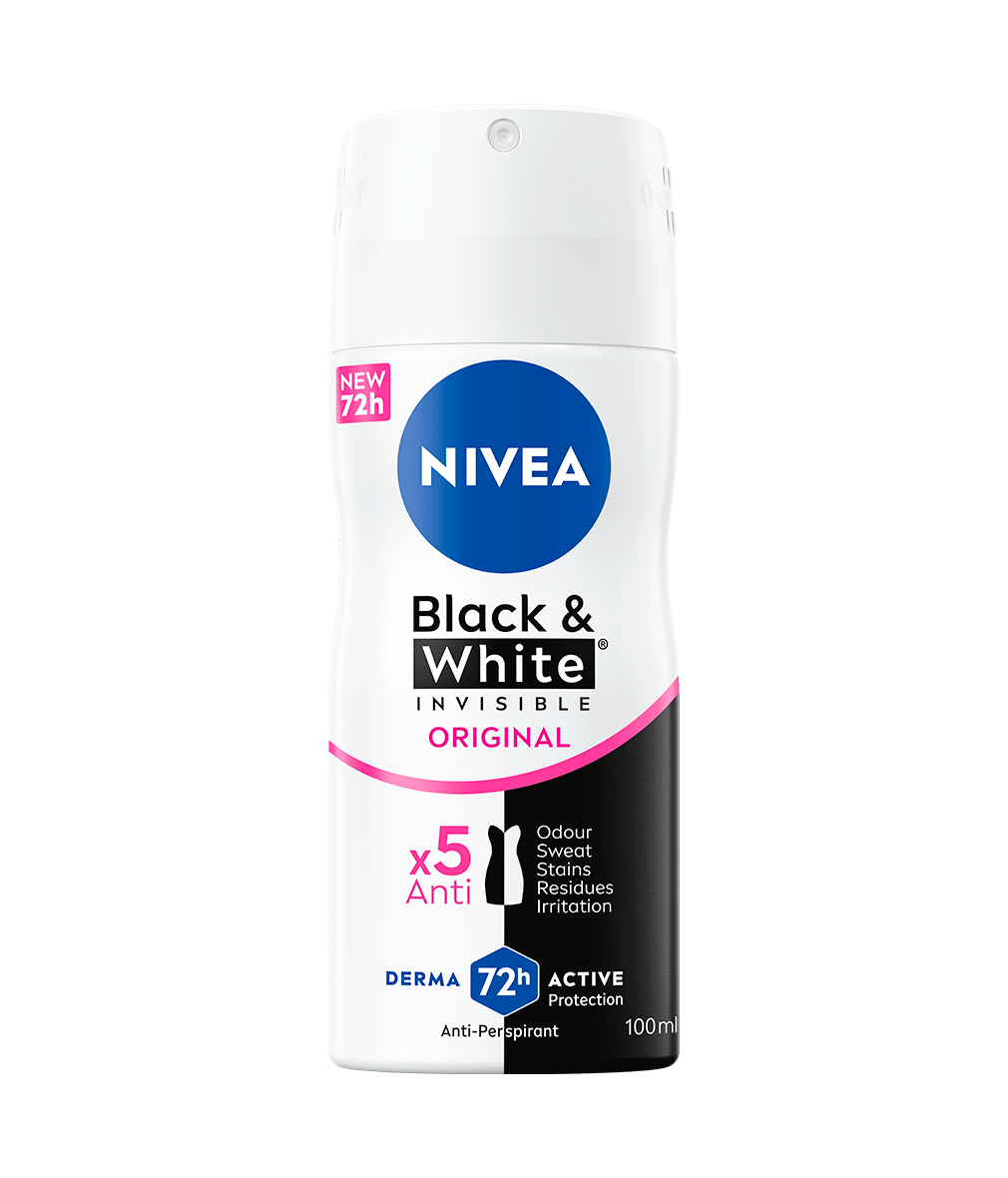 NIVEA Black & White Invisible Original Spray Mini