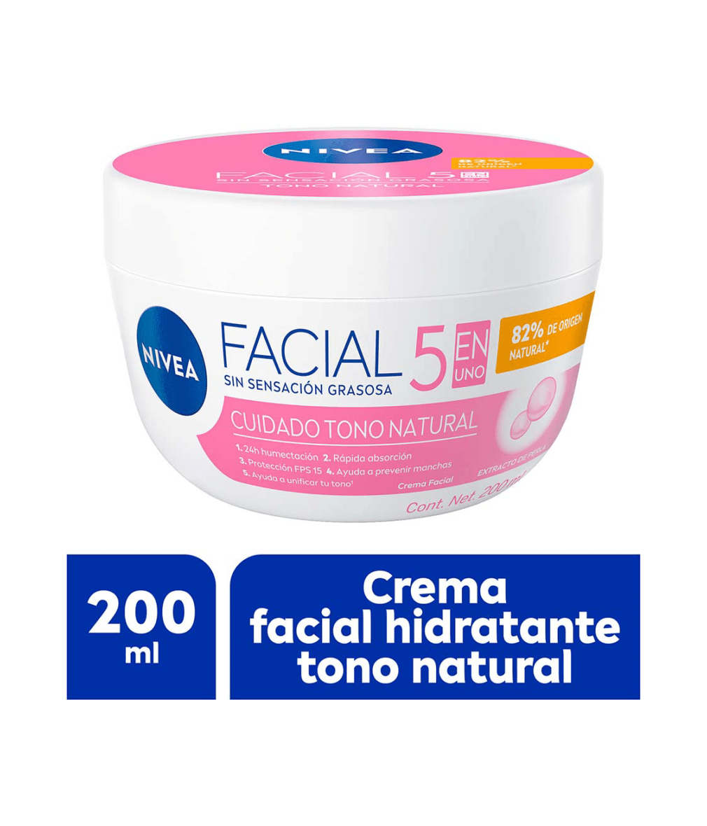 NIVEA Crema Facial 5en1 Aclarado Natural 200ml