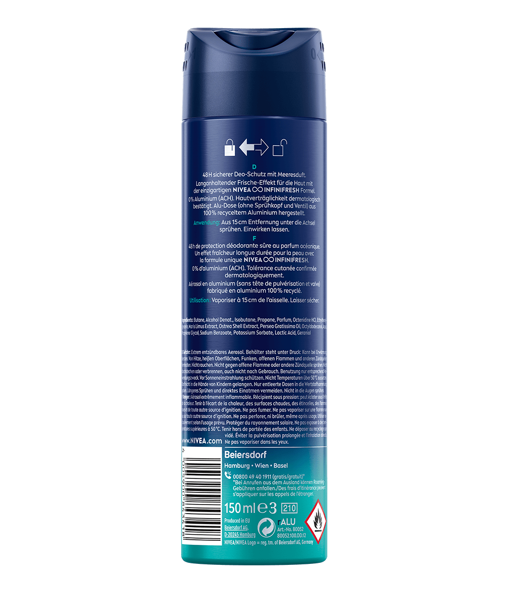 NIVEA MEN Fresh Ocean Deodorant Spray_150ml