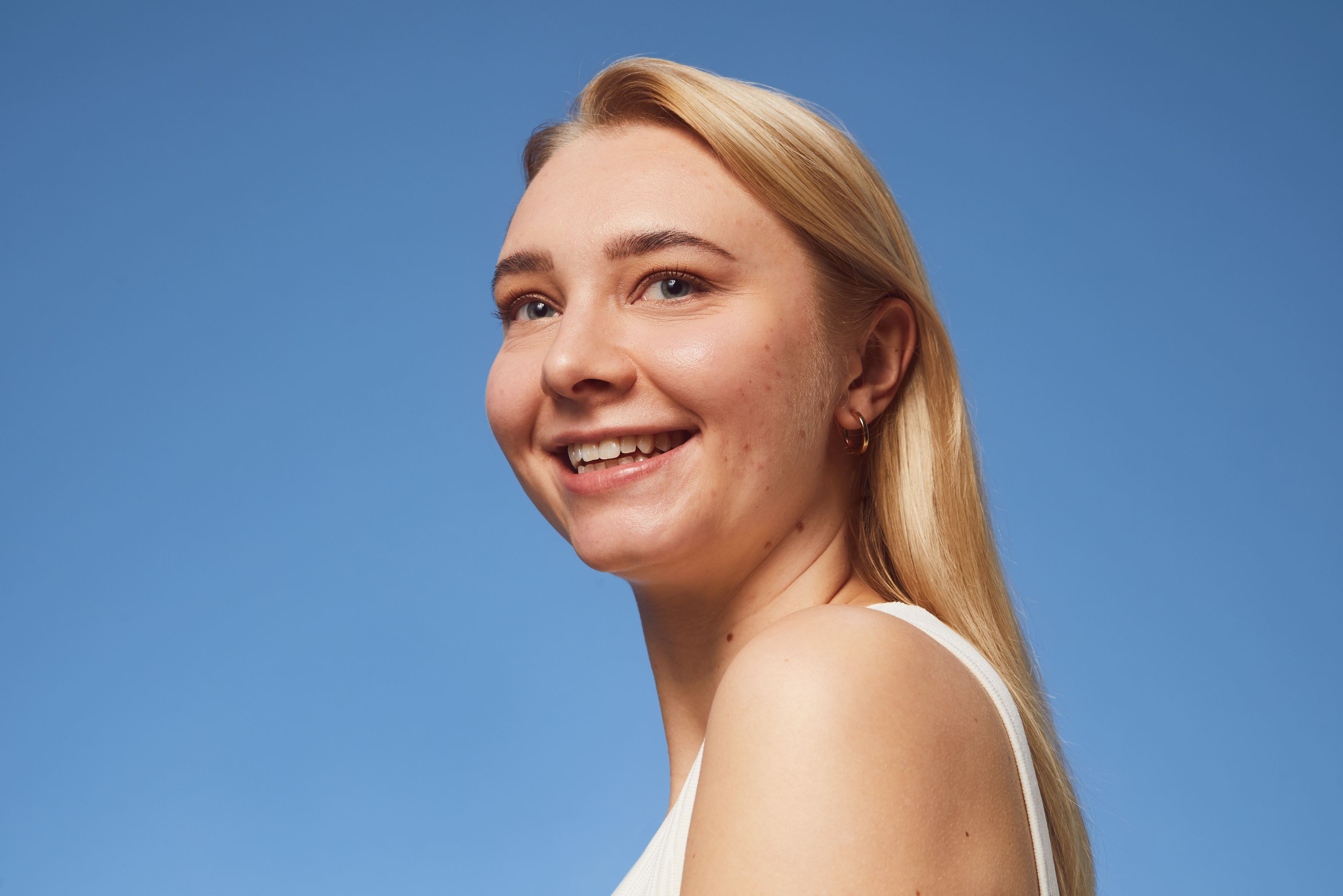 woman smiling 