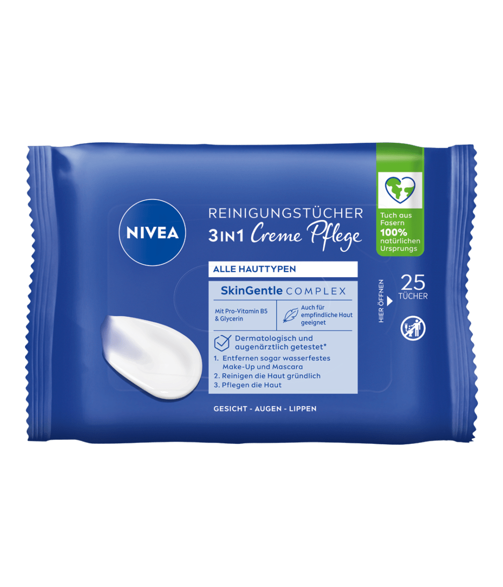 NIVEA Creme Pflege Reinigungstücher 25 Stück