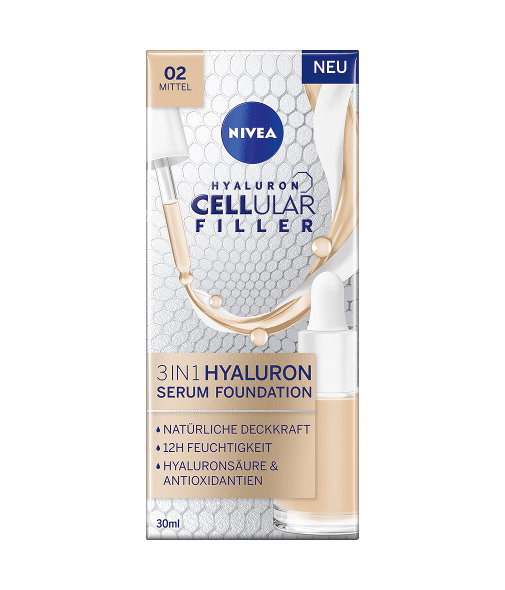 NIVEA Cellular 3in1 Hyaluron Serum Foundation mittel