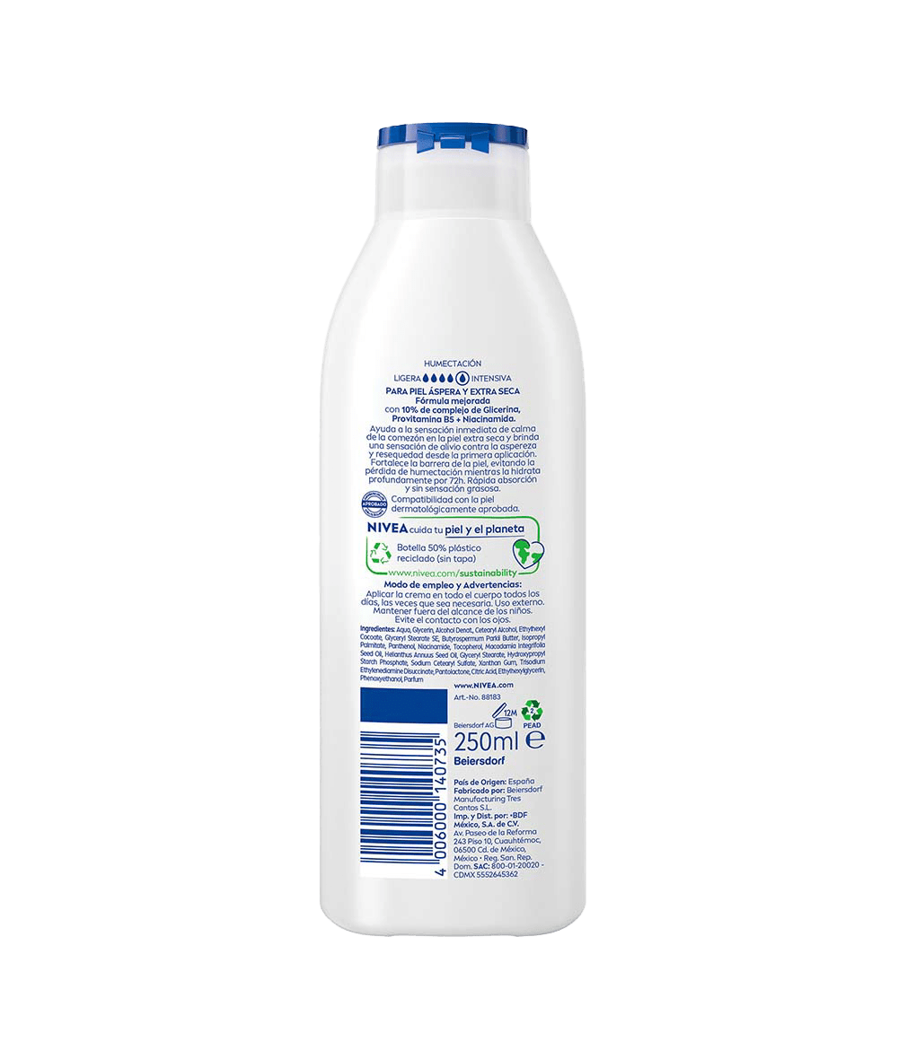 Crema Corporal Regeneración Intensiva con Glicerina 250 ml