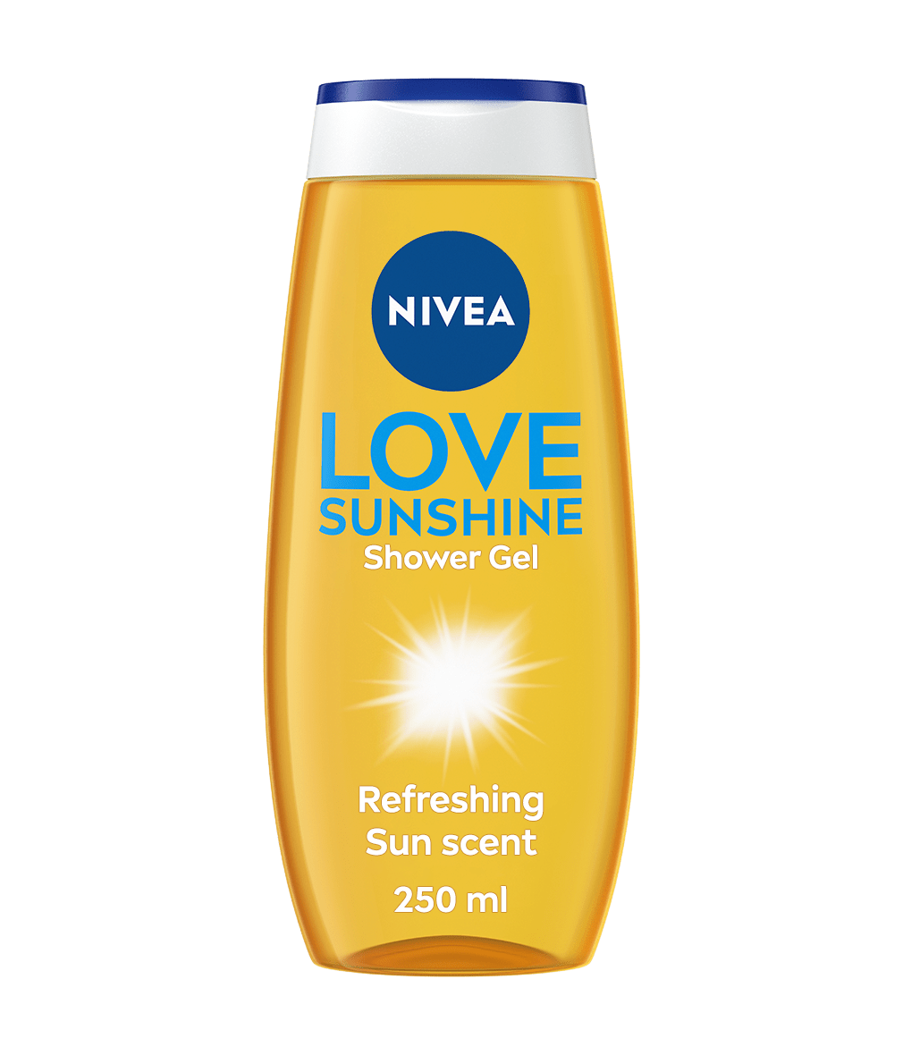 Sun shower. Nivea Love Sunshine. Nivea Sun logo. Shower Gel. Гель для душа Nivea Love Sunshine, 250 мл.