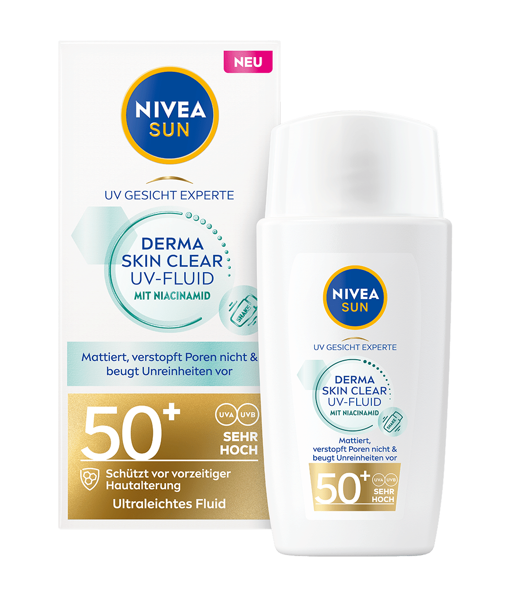 NIVEA SUN Gesicht Derma Skin Clear Fluid LSF 50+ 40 ml
