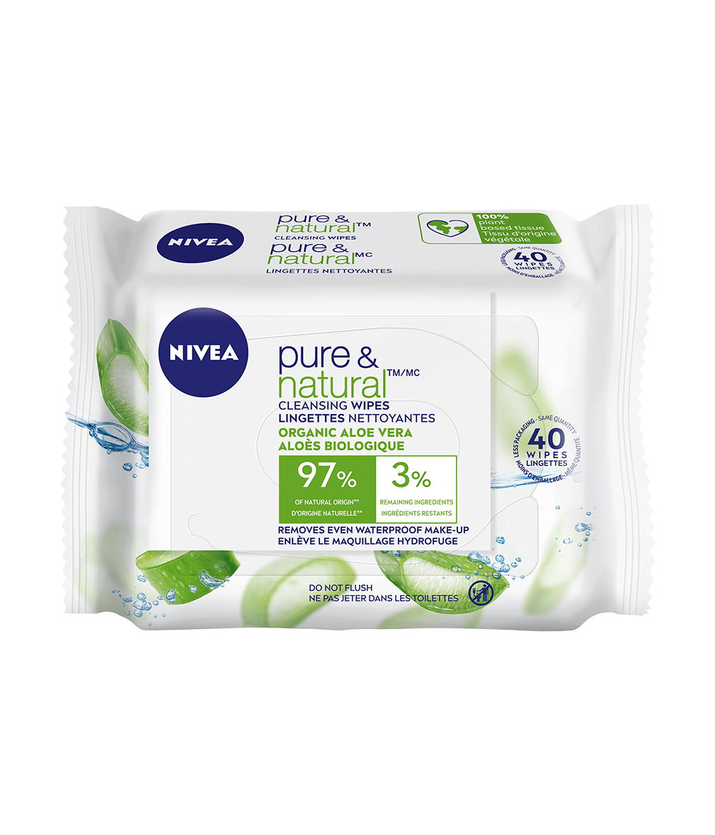 BIODEGRADABLE PURE & NATURAL WIPES 40 st