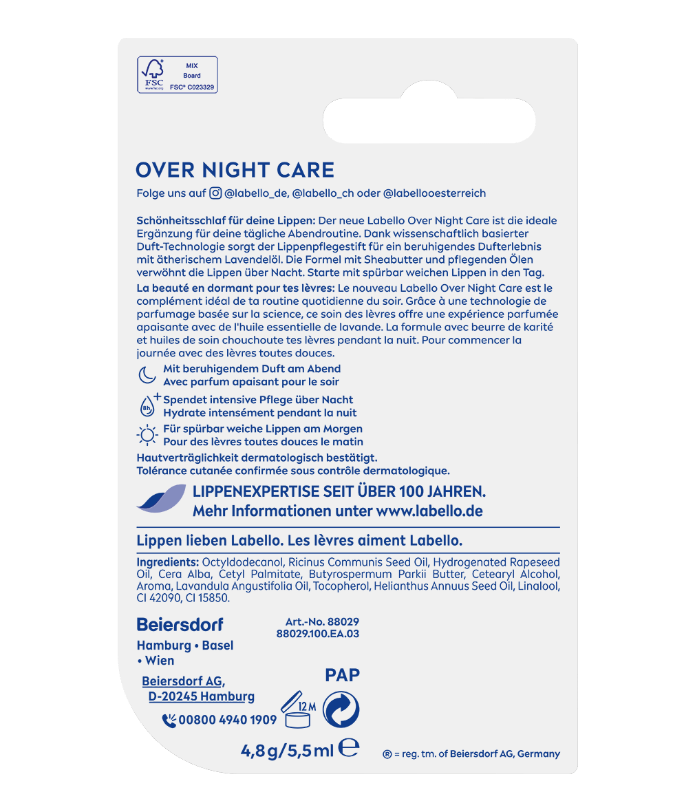 Labello Over Night Care 5,5ML