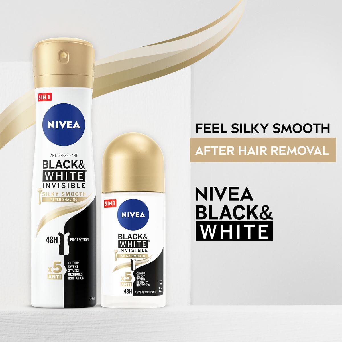 Black&White Invisible Silky Smooth Anti Perspirant – NIVEA