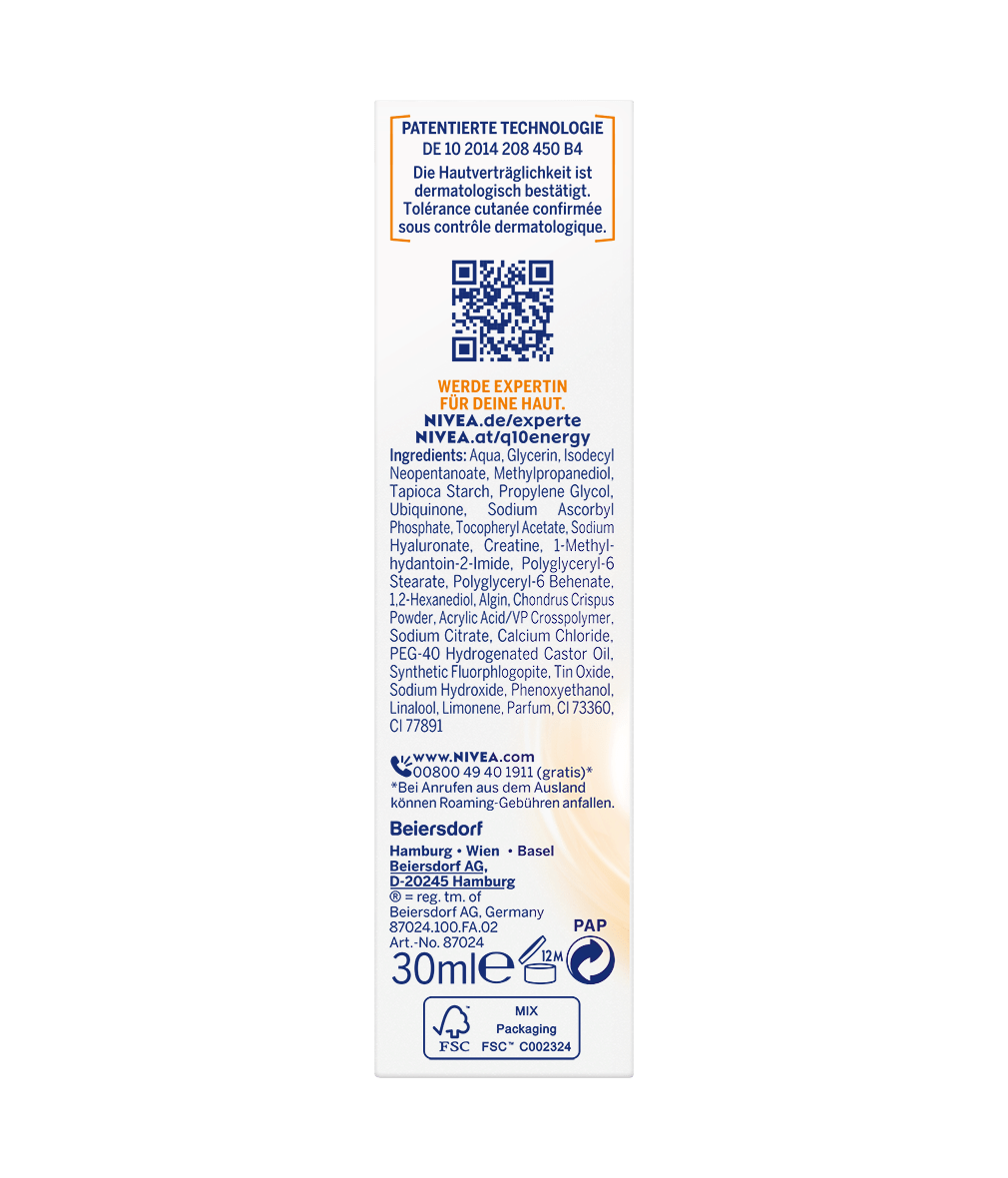 NIVEA Q10 Anti Falten Perlen Serum 40 ml