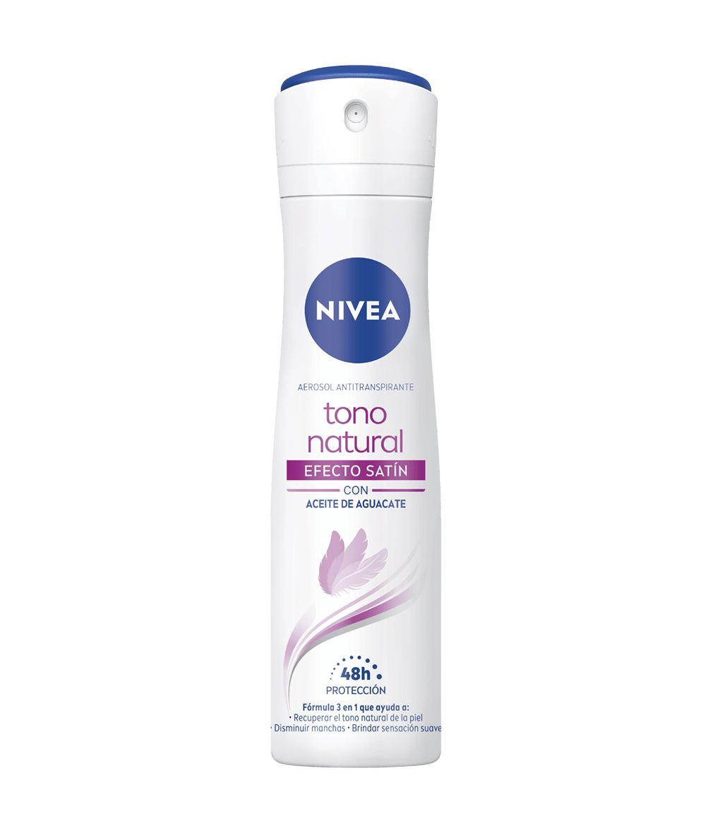 Aerosol Antitranspirante para Mujer Nivea Tono Natural Efecto Satín 150ml