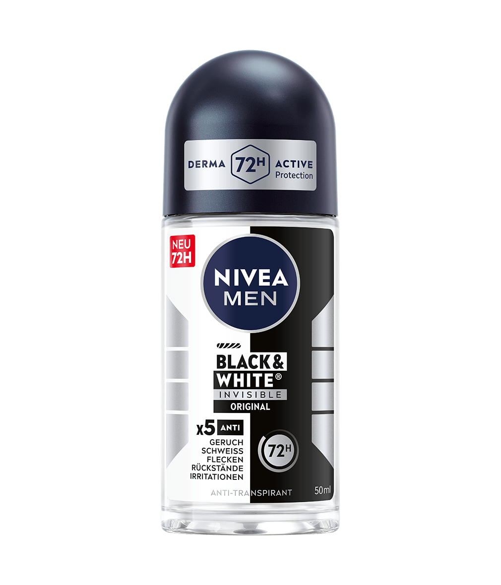 NIVEA MEN Black &  White Invisible Power Anti-Transpirant_Roll-On_50ml