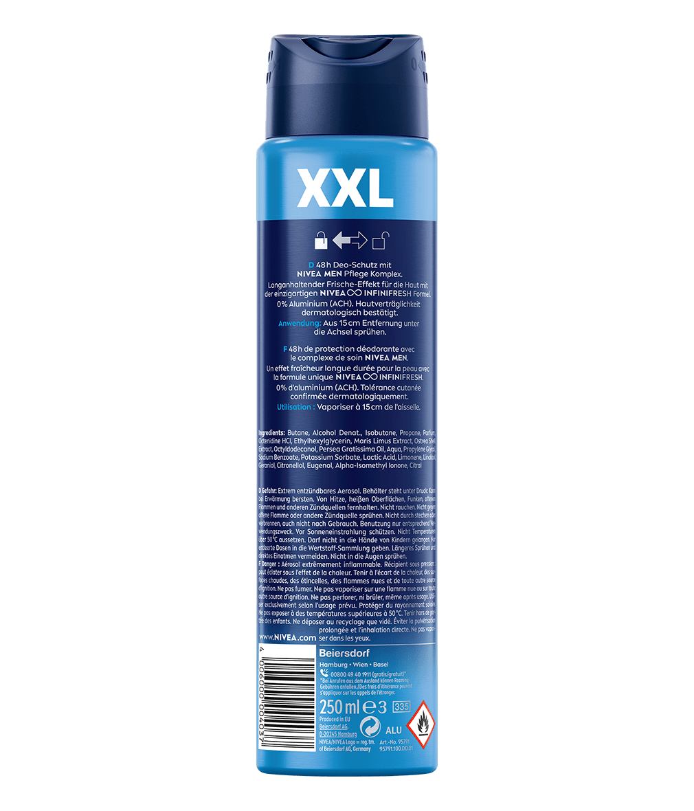 NIVEA MEN Fresh Active Deodorant Spray XXL_250ml