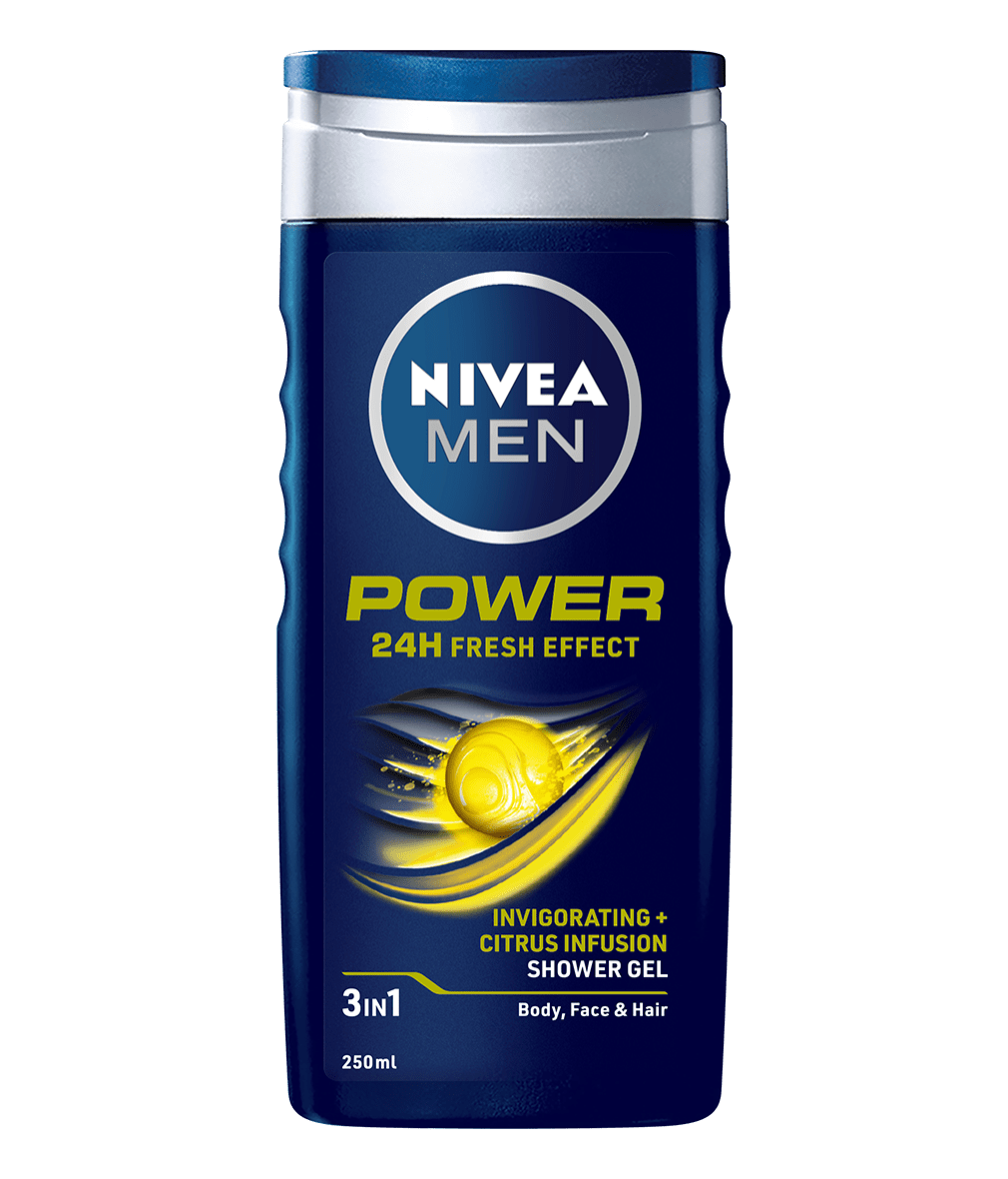 80834 Nivea Men Power 3in1 Shower gel 250ml clean packshot
