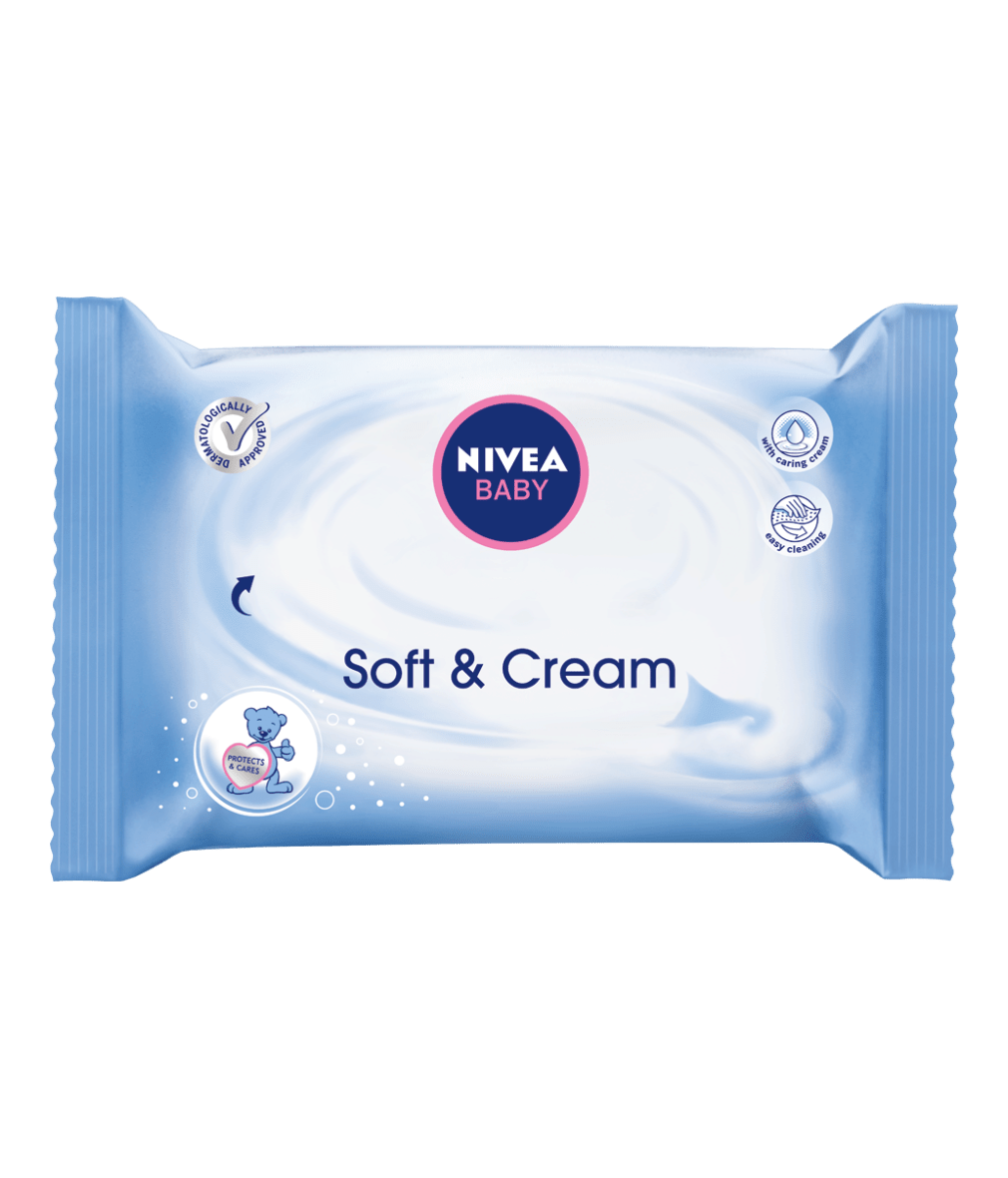 NIVEA BABY Soft & Cream Feuchttücher Refill 63ST